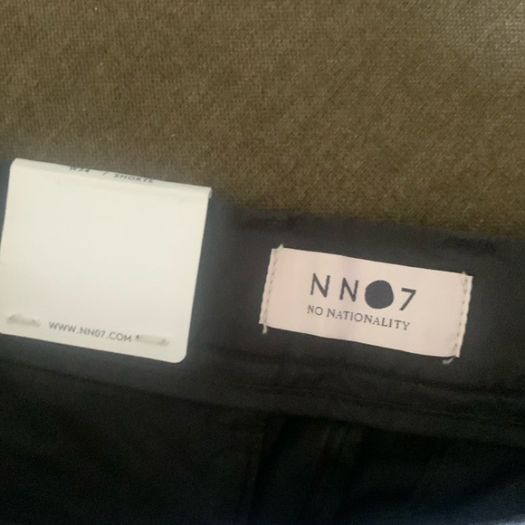 NWT NN07 No Nationality Solid Shorts in Navy - Picture 5 of 11